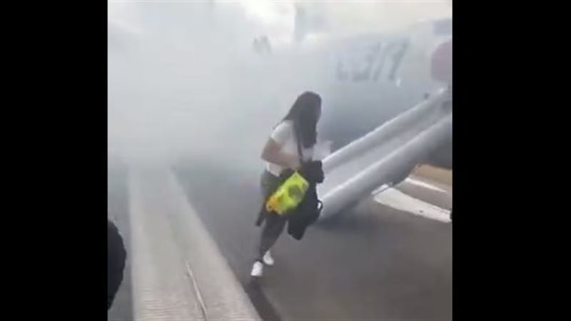 فزع ركاب طائرة أمريكية
