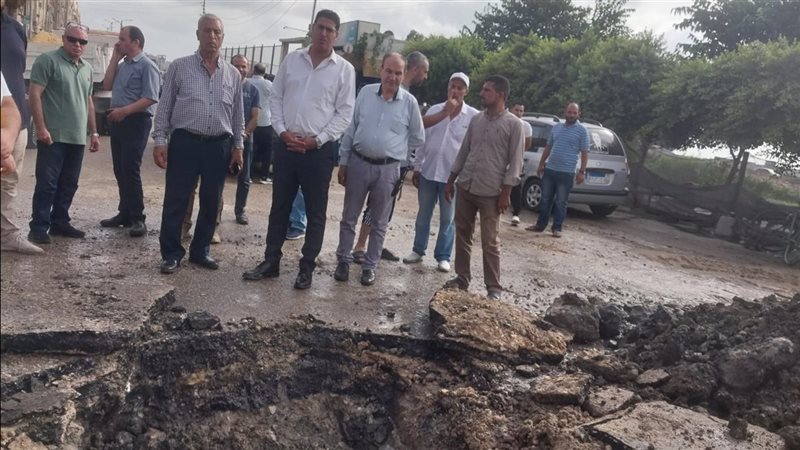 انفجار في خط مياه