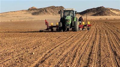 رئيس مشروعات تحسين الأراضي يتفقد محطة الزراعة الآلية في توشكى 