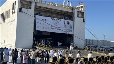 ميناء العريش يستقبل سفينة مساعدات تحمل 7166 طن إمدادات إغاثية تمهيدًا لدخولها غزة 