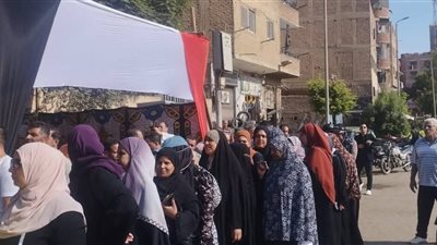 توافد الناخبين خلال الساعات الأولى من ثاني أيام انتخابات الشيوخ 2025 بشبرا الخيمة