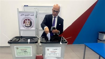 رئيس جامعة عين شمس يُدلي بصوته في انتخابات مجلس الشيوخ 2025