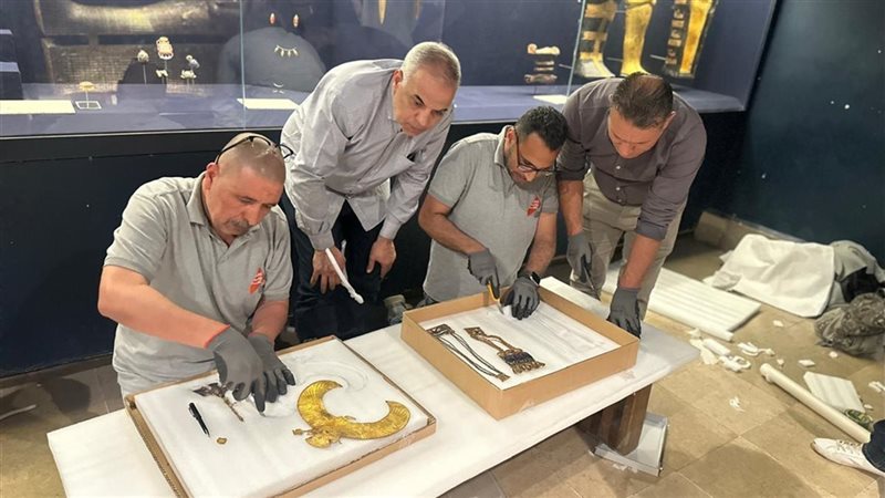 ترميم آثار توت عنخ