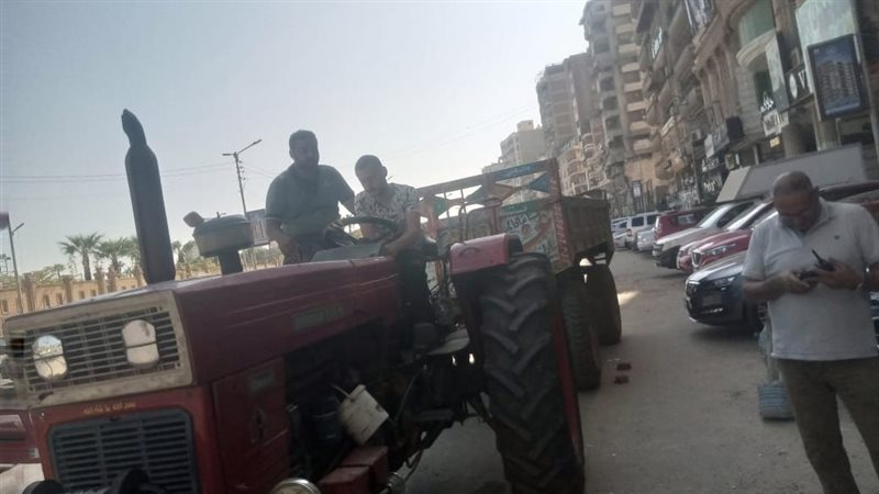 ضبط جرار محمل بمخالفات