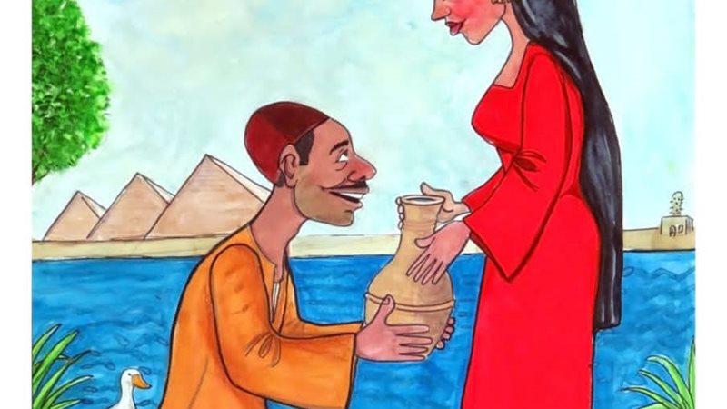 إحدى لوحات المعرض