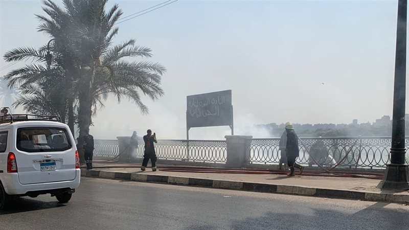 حريق كورنيش المعادي