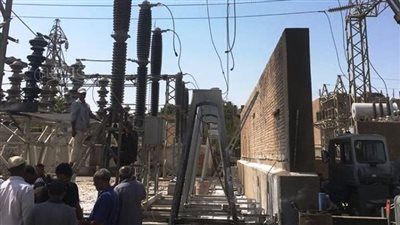بعد حريق محطة محولات بأسوان، تشغيل الكهرباء بكامل طاقتها في إدفو