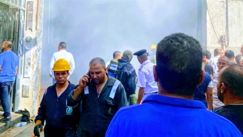 حريق حي بولاق 