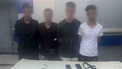 ضبط 4 أشخاص لاتجارهم في المواد المخدرة وارتكاب أعمال بلطجة بالبساتين