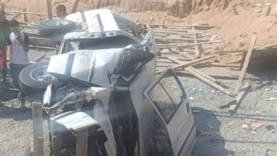 إصابة 8 أشخاص في سقوط ميكروباص من أعلى دائري المنيب