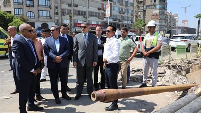 محافظ الجيزة يتابع أعمال توصيل كابلات الجهد العالي لدعم محطة مياه جزيرة الدهب 