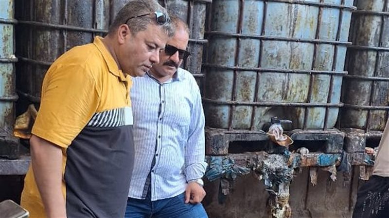 ضبط مصنع لإعادة تدوير