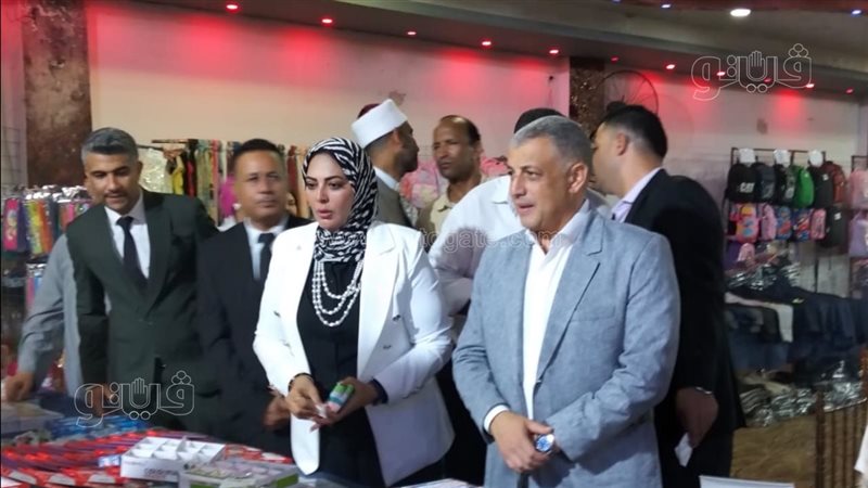 جانب من افتتاح المعرض،