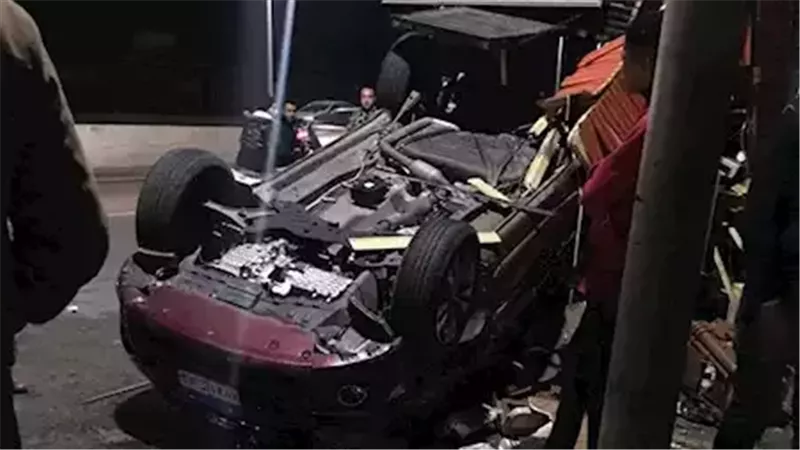  حادث سير وزير الكهرباء.فيتو