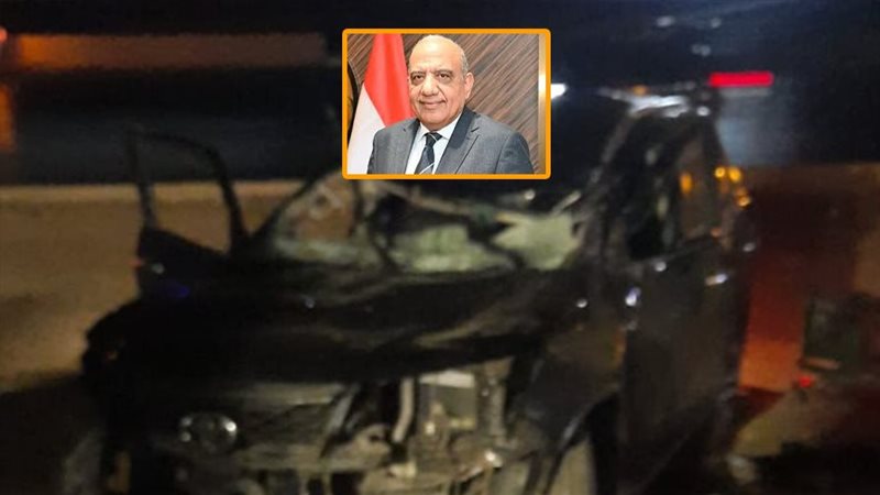 انقلاب سيارة وزير