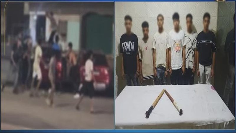 ضبط طرفي مشاجرة بحدائق