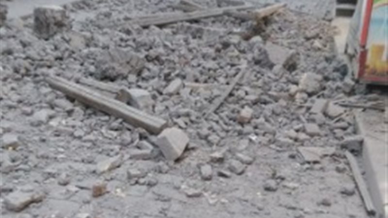 انهيار عقار بالجمالية