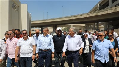 محافظ الجيزة يتفقد أعمال التطوير بمحيط مستشفى بولاق الدكرور ومحطة مترو الجامعة