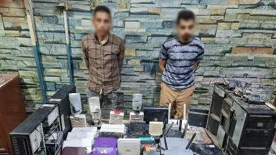  القبض على شبكة بث تلفزيوني غير مرخصة بالجيزة 