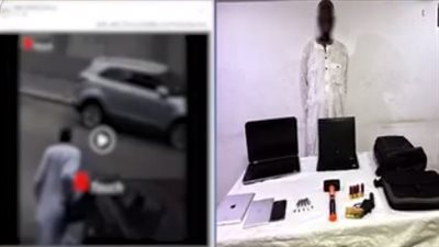 الداخلية تلقي القبض على لص أجنبي يسرق السيارات بطريقة مثيرة فى أكتوبر
