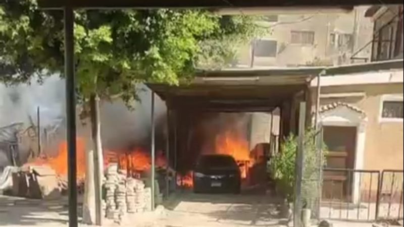 حريق بسيارة بالقليوبية،فيتو