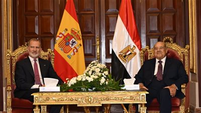 تفاصيل استقبال رئيس مجلس الشيوخ لملك إسبانيا
