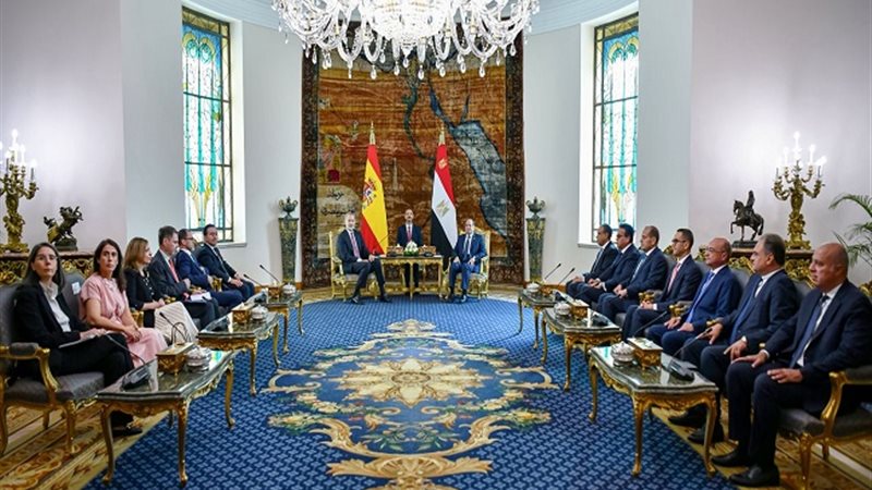 جانب من مباحثات مصرية