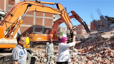 حملة موسعة لإزالة الأبنية المخالفة بدائرة المنتزة أول فى الاسكندرية 