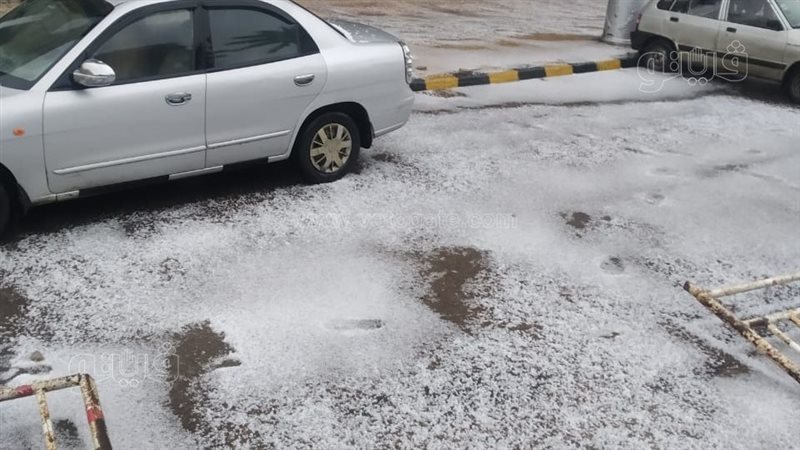 تساقط الثلج علي الإسكندرية