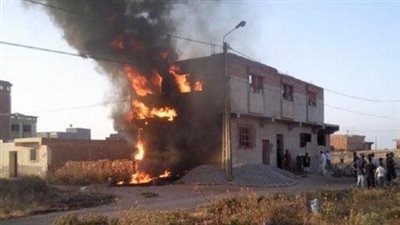 إخماد حريق منزل بقرية العواونة في إهناسيا ببني سويف