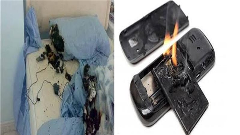 انفجار بطارية الهاتف
