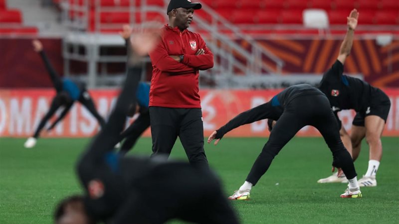 جانب من مران الأهلي