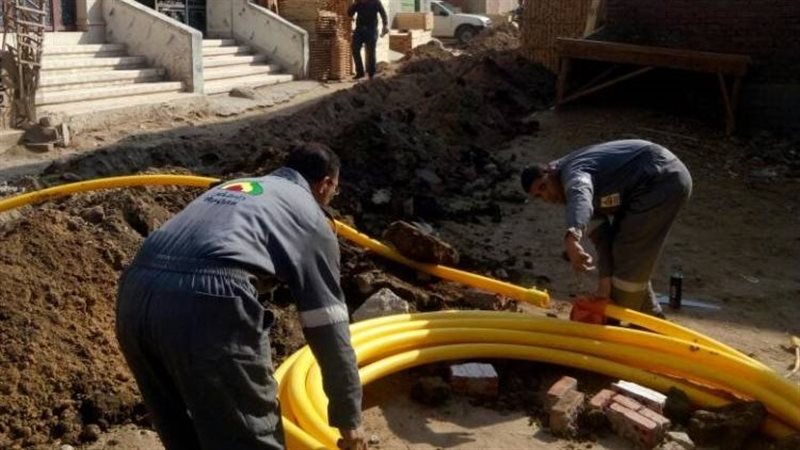 عملية توصيل الغاز