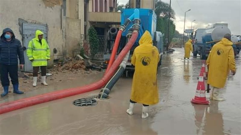 رفع تراكمات مياه