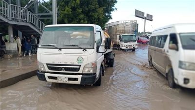هطول أمطار غزيرة على مناطق شرق وغرب الإسكندرية| صور