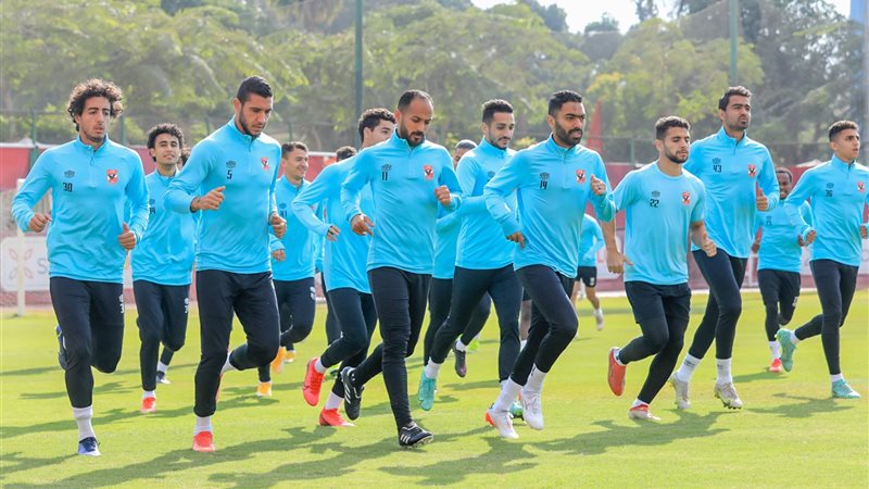 جانب من مران الاهلي