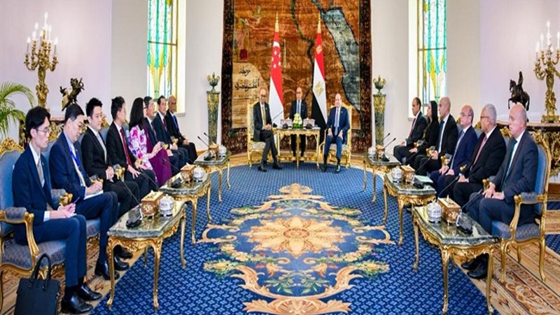 مباحثات مصرية سنغافورية