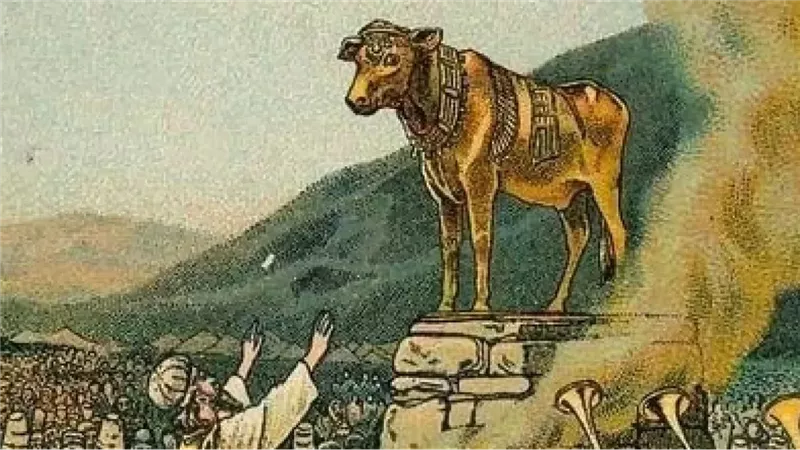 موسى يدمر العجل والله