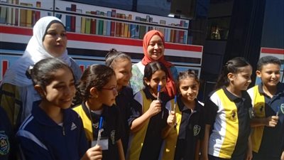 مكتبة مصر العامة تطلق فعاليات المكتبة المتنقلة بمدارس الإسماعيلية (صور) 
