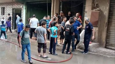 إصابة 5 أشخاص في حريق داخل عقار بشبرا الخيمة