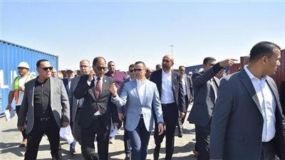 وزير الاستثمار يتفقد ميناء العين السخنة ويتابع سير العمل بمنظومة الفحص المشترك