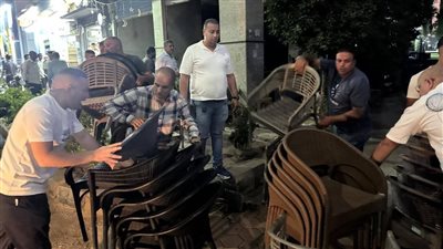 محافظة الجيزة تشن حملات مسائية مفاجئة لإزالة إشغالات المقاهي والمحال بشارعي اللبيني والمريوطية فيصل
