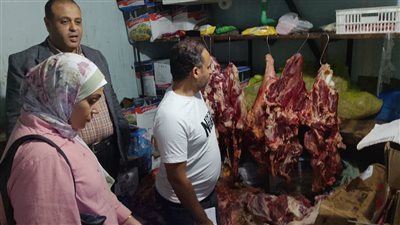 ضبط لحوم مذبوحة خارج المجازر وغير صالحة للاستهلاك الأدمى في حملات تموينية بالإسكندرية