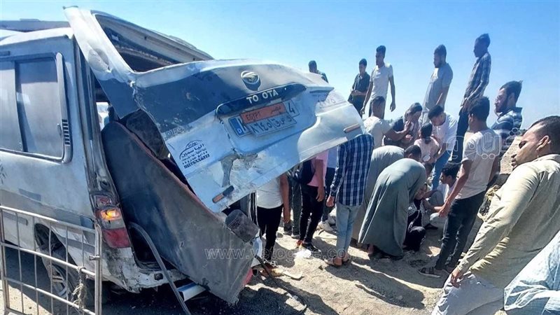 حادث انقلاب ميكروباص،