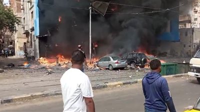 اندلاع حريق هائل في مستشفى بالإسكندرية (صور)