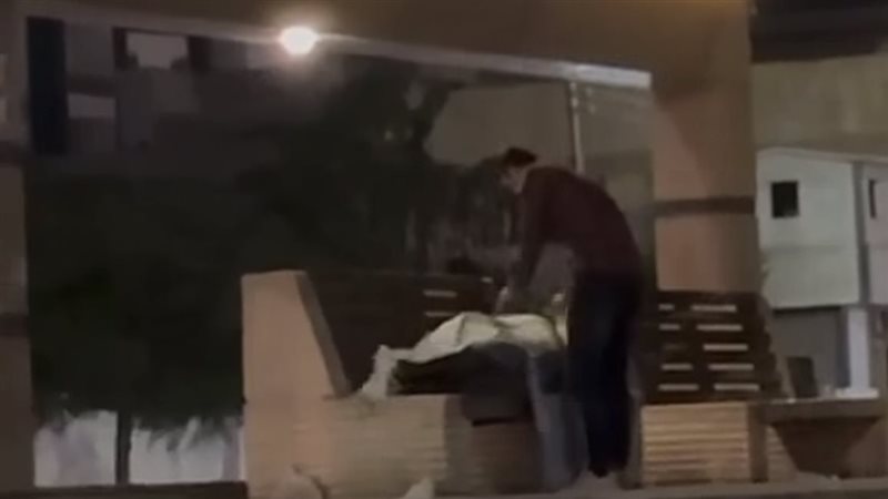 جانب من مقطع الفيديو،