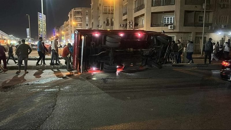 انقلاب سيارة نقل