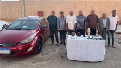ضبط تشكيل عصابي للنصب على راغبي شراء العملات الأجنبية والقطع الأثرية بالجيزة 
