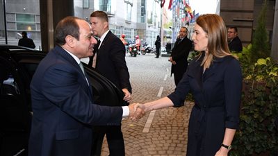 تثبيت اتفاق شرم الشيخ وإعادة إعمار غزة يتصدر اجتماع السيسي ورئيسة البرلمان الأوروبي (صور)