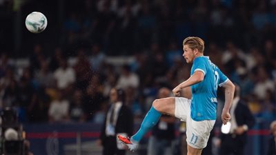 الدوري الإيطالي، دي بروين يتقدم لنابولي بهدف أمام إنتر ميلان بالشوط الأول (فيديو)
